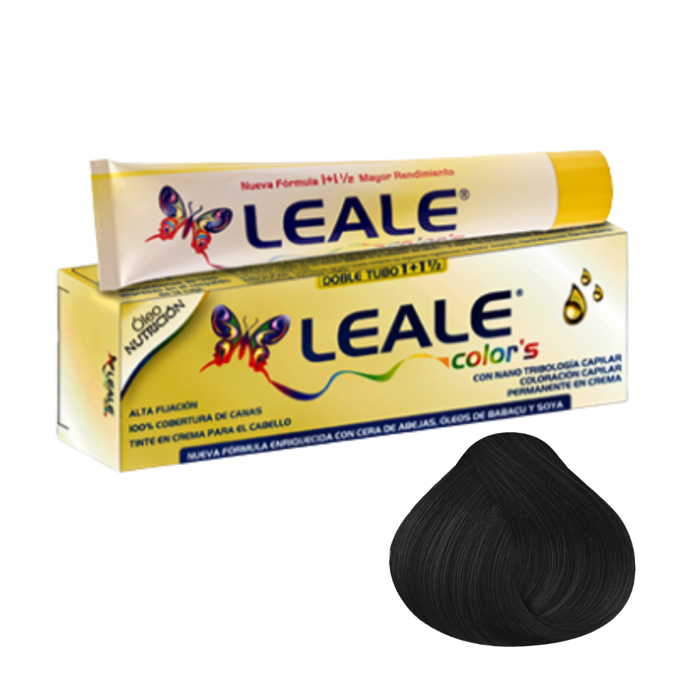 Tinte Leale x2 tubos #1.0 Negro