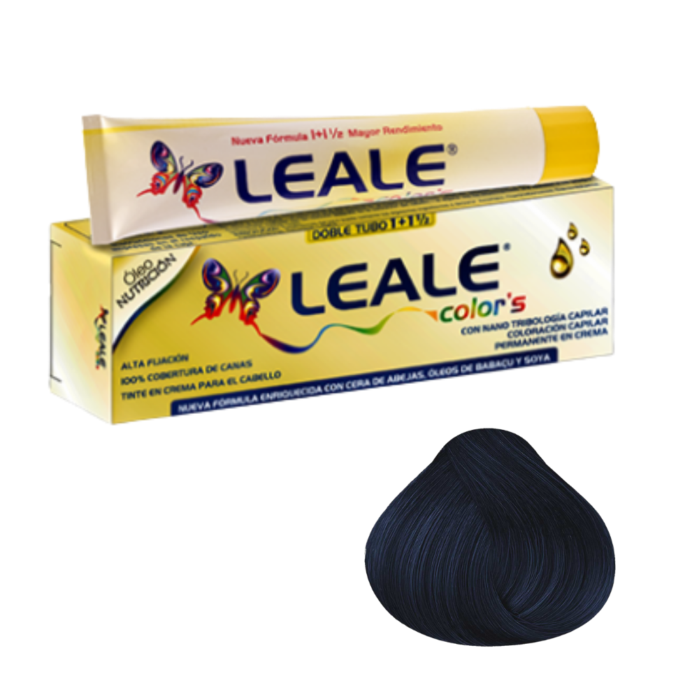 Tinte Leale x2 tubos 1/1 Negro Azul