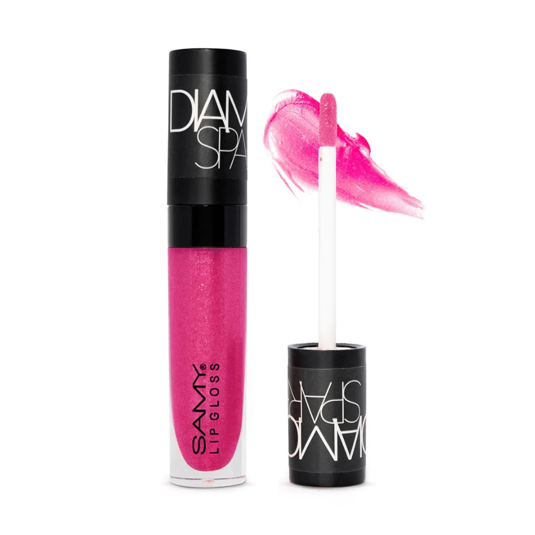 Brillo De Labios Diamond Sparks Fucsia Brillante Samy