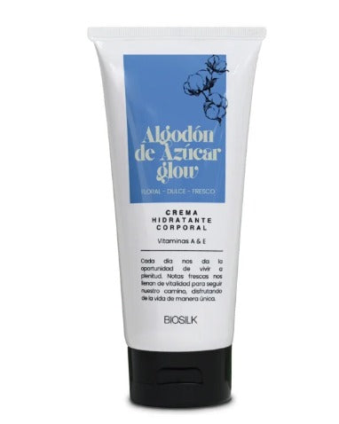 Crema Glow Hidratante Corporal Algodón de Azúcar – Biosilk