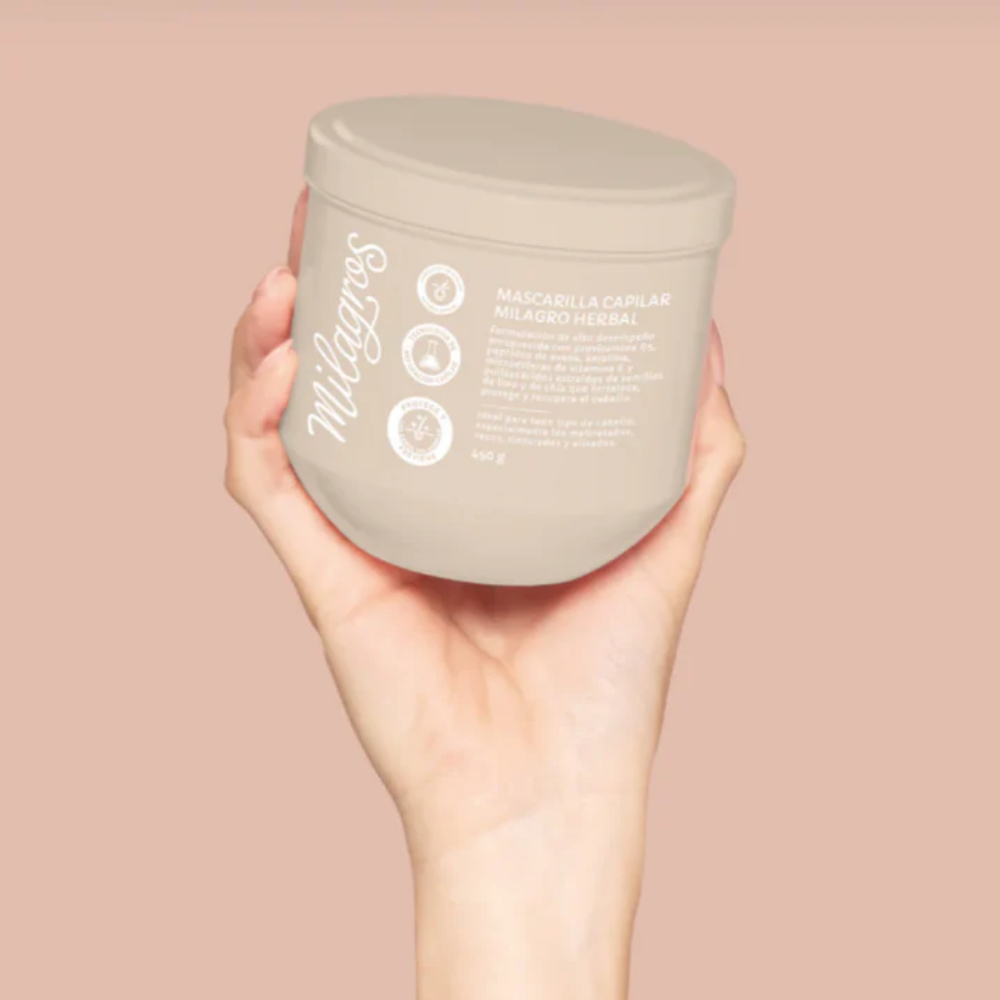 Mascarilla capilar milagros herbal 450g