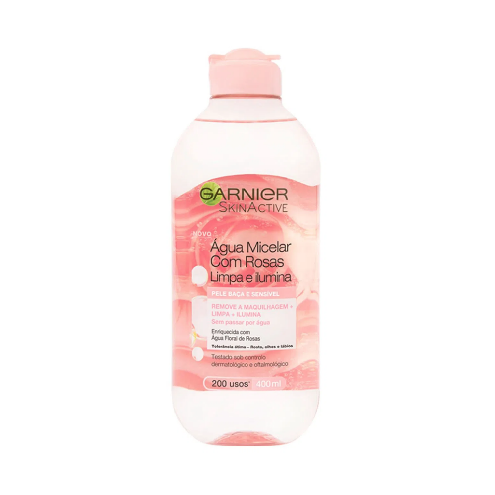Agua micelar con agua de rosas todo en 1 400 ML