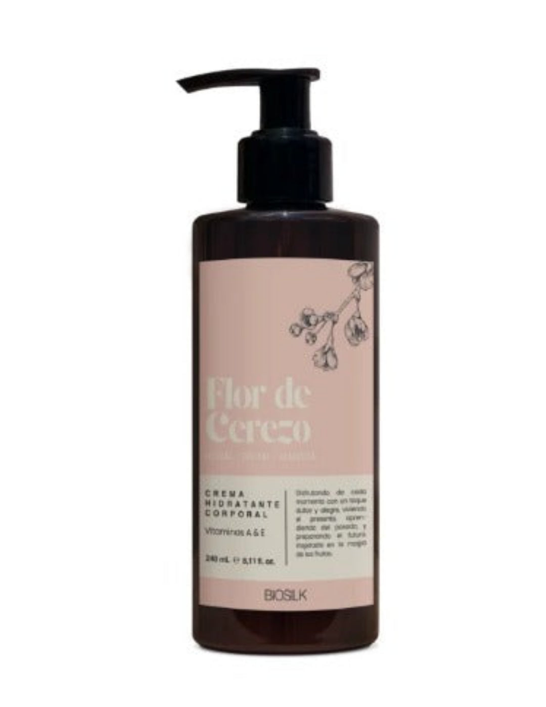Crema Hidratante Corporal Vitaminas A&E Flor de Cerezo – Biosilk