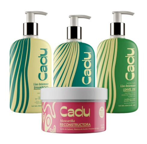 Kit esencial liso + mascarilla reconstructora Cadu