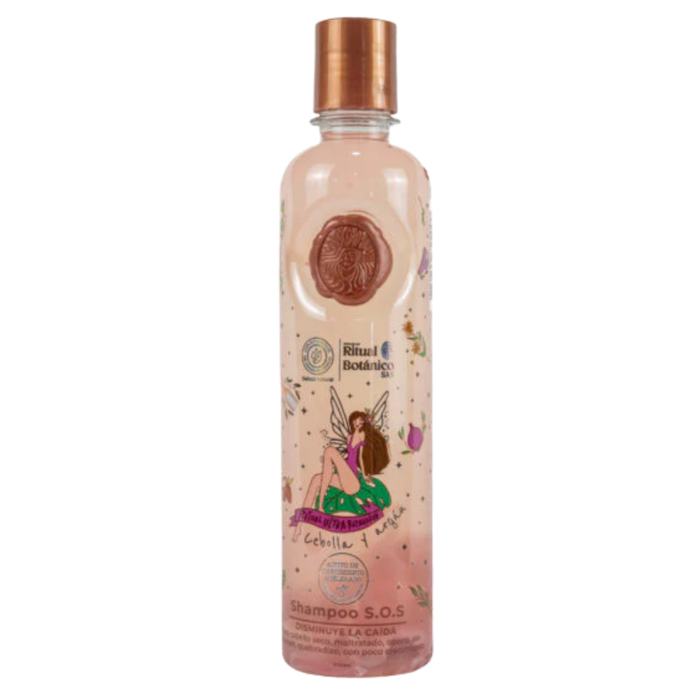 Shampoo cabello seco de cebolla y argán origen Botánico