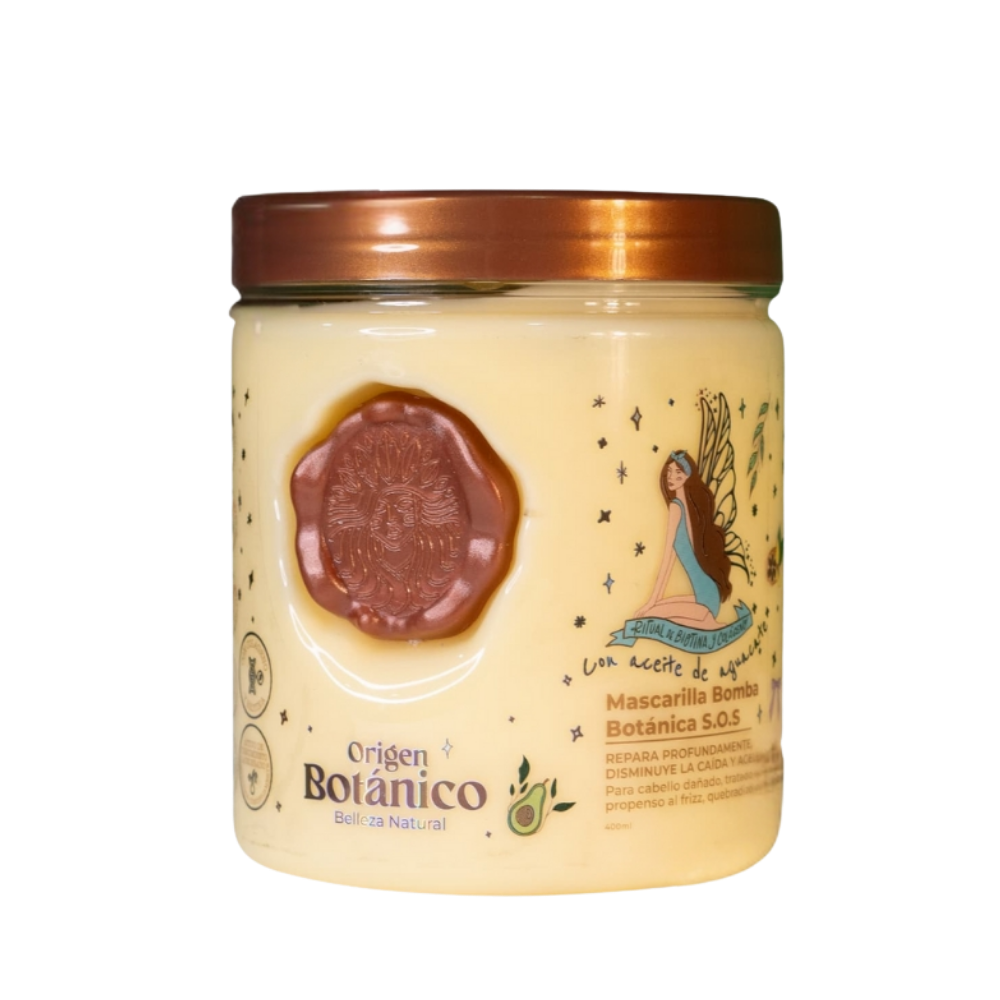 Mascarilla Bomba Botánica S.O.S, origen Botánico