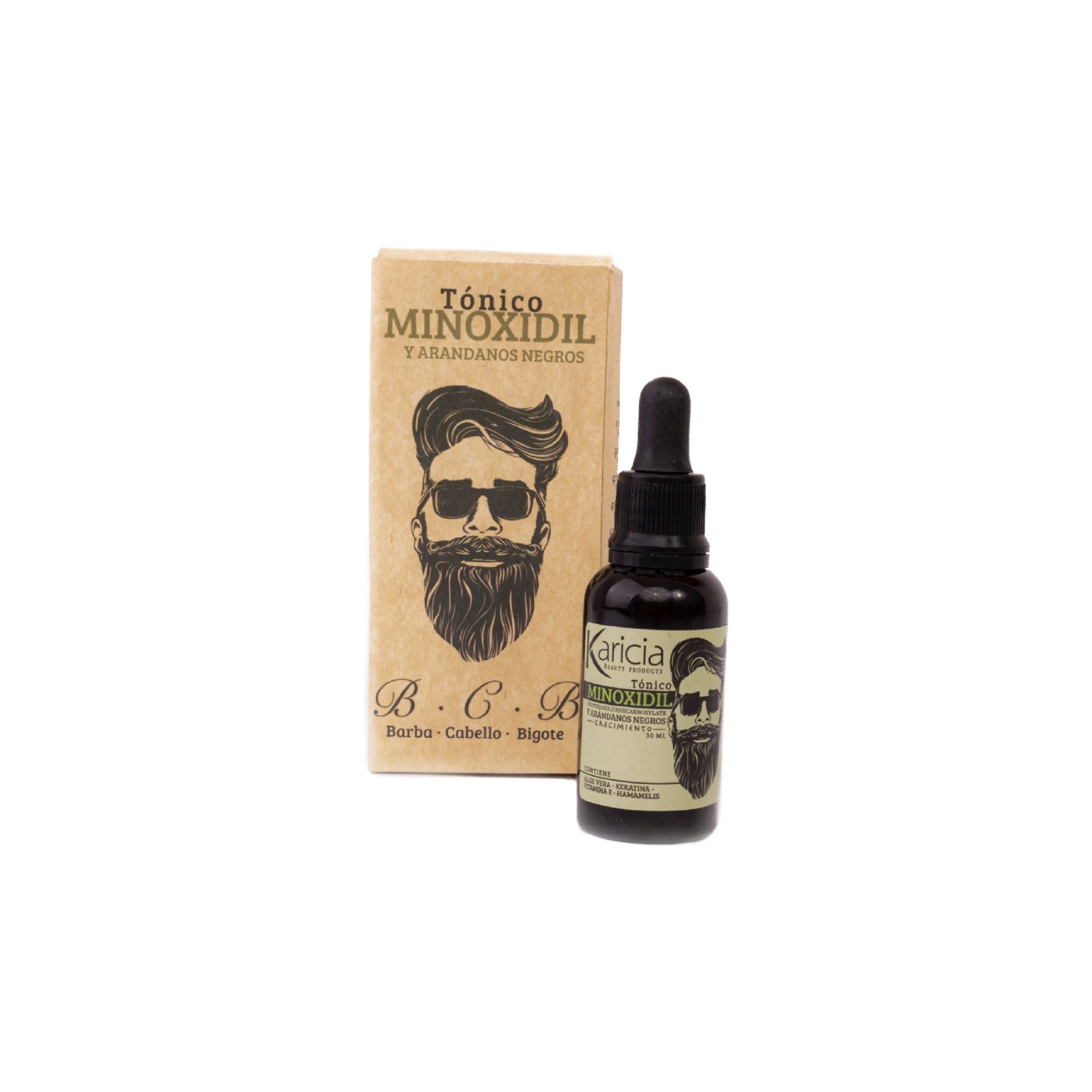 Tónico Minoxidil Y Arándanos Negros De Hombre Karicia