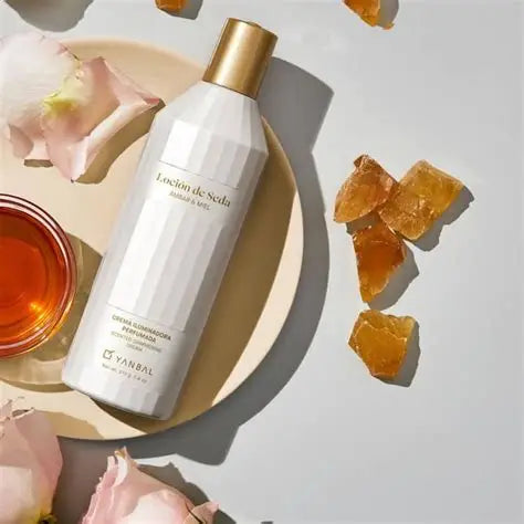 Crema Iluminadora Corporal Loción de Seda Ámbar y Miel Yanbal