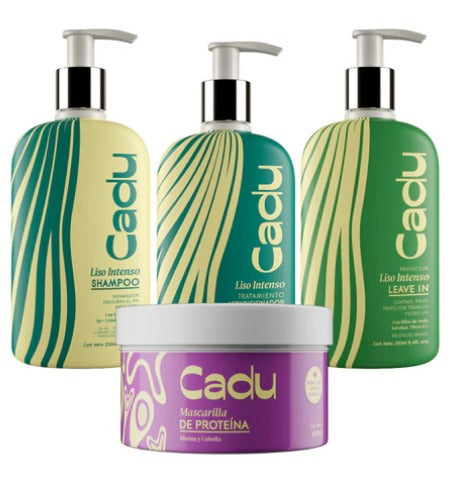 Kit esencial liso + mascarilla proteína Cadu