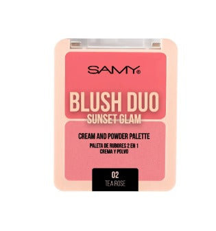 Rubor 2 en 1 Sunset Glam  Tea Rose Samy
