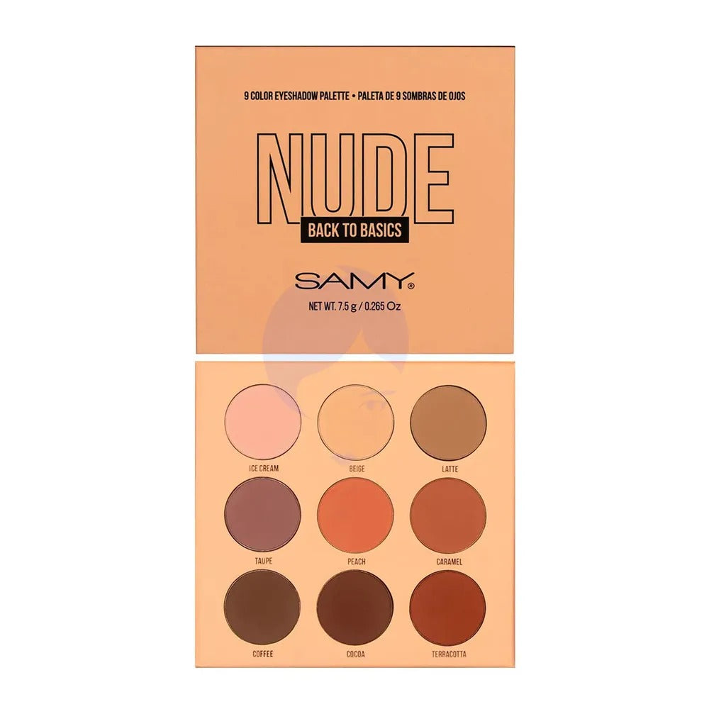 Paleta x 9 Sombras De Ojos Samy #7. Nude (7.5g)