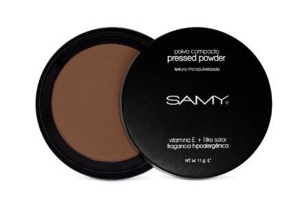 Polvo Compacto Tostado Ebano Sin Espejo Samy