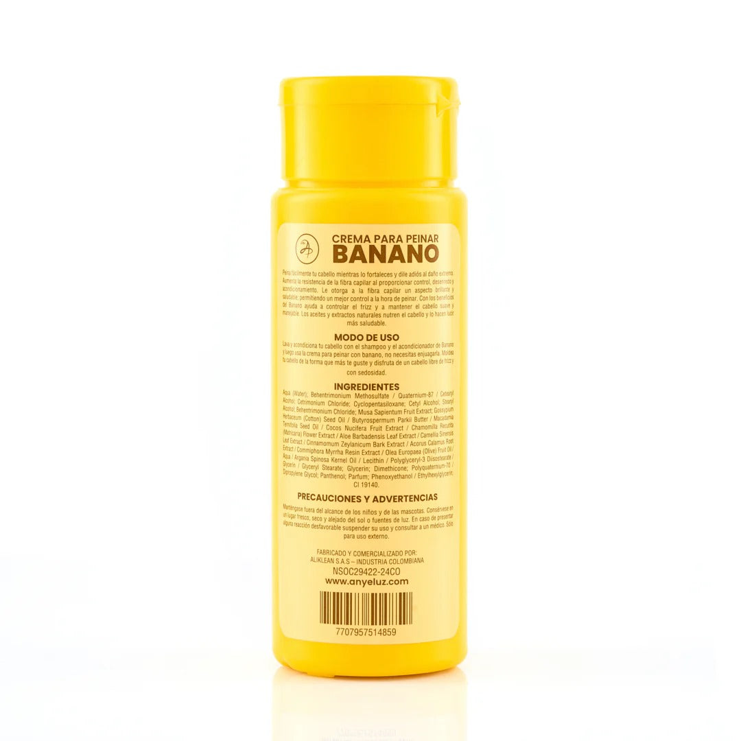 Crema Para Peinar Con Banano Anyeluz